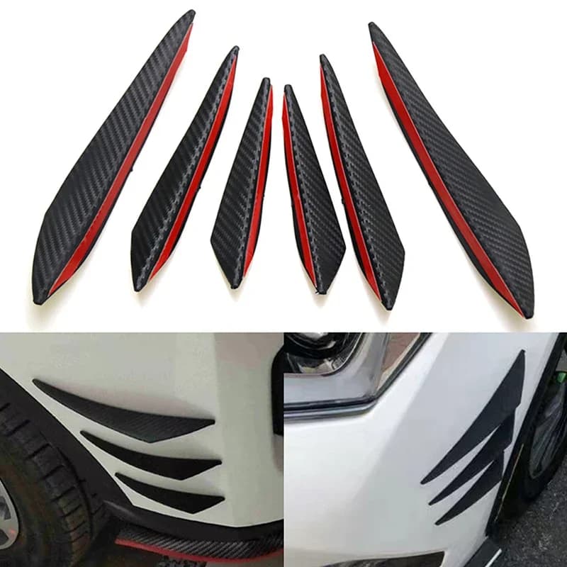 Kit spoiler diffusore labbra universale per paraurti anteriore per auto Valenza 6 pezzi per tuning auto