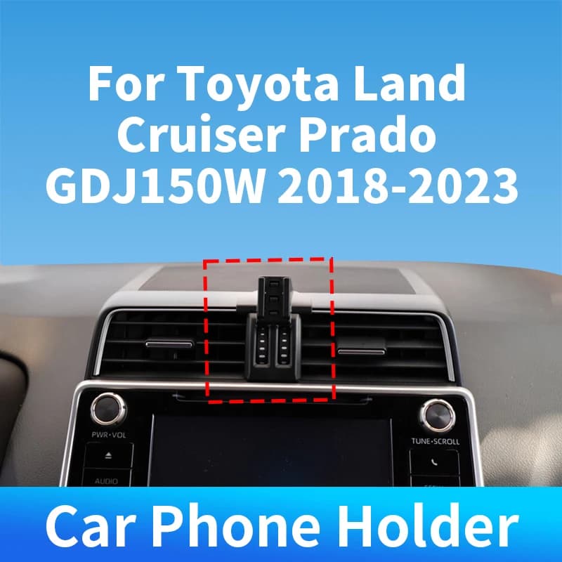 Per Toyota Land Cruiser Prado GDJ150W 2018-2023 Supporto per telefono per auto Caricatore wireless speciale per accessori interni auto per auto
