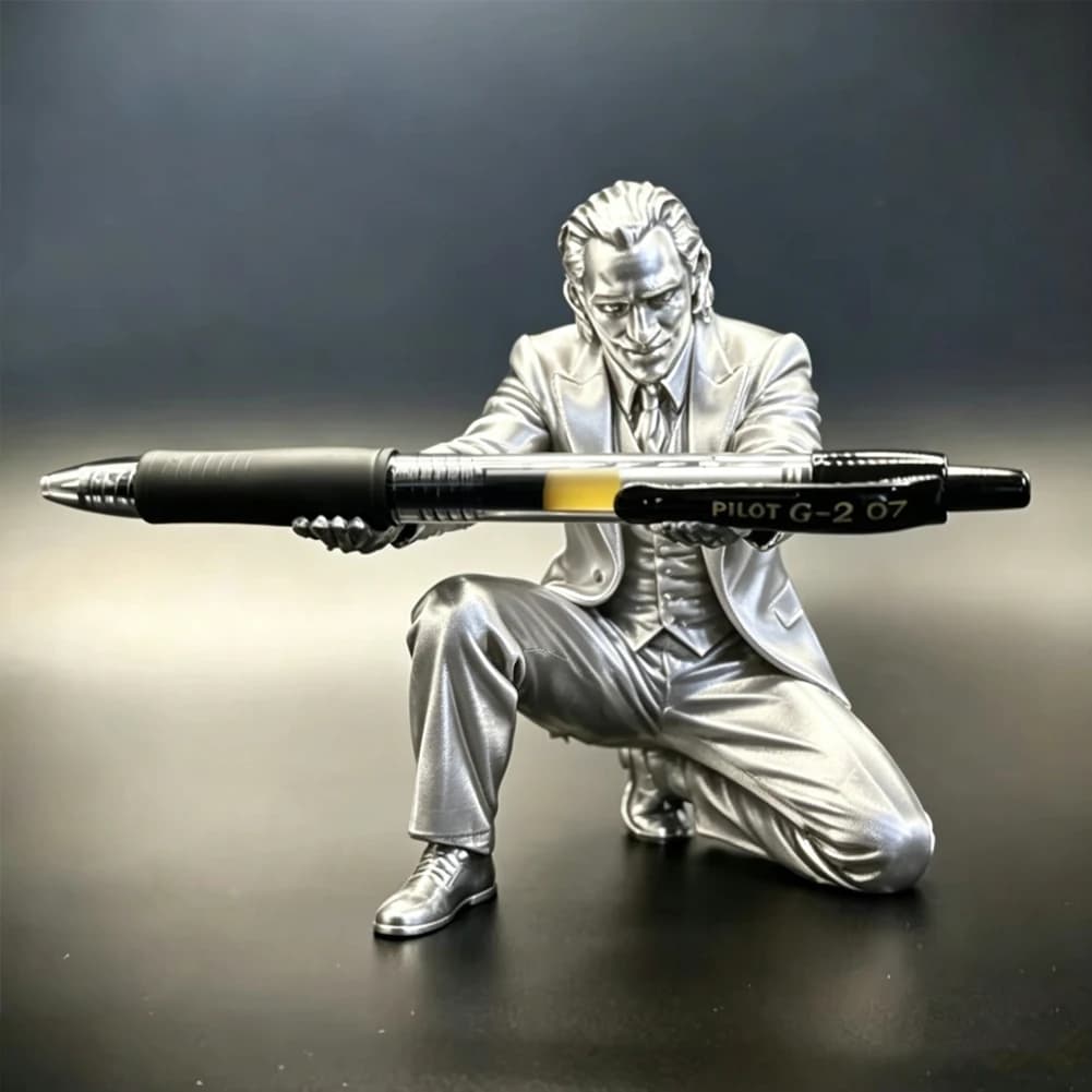 Portapenne Creativo a Forma di Joker, Stampa 3D, Divertente Porta Matite, Organizzatore per Pennelli da Ufficio, Supporto per Cancelleria, Decorazione per Scrivania Scolastica