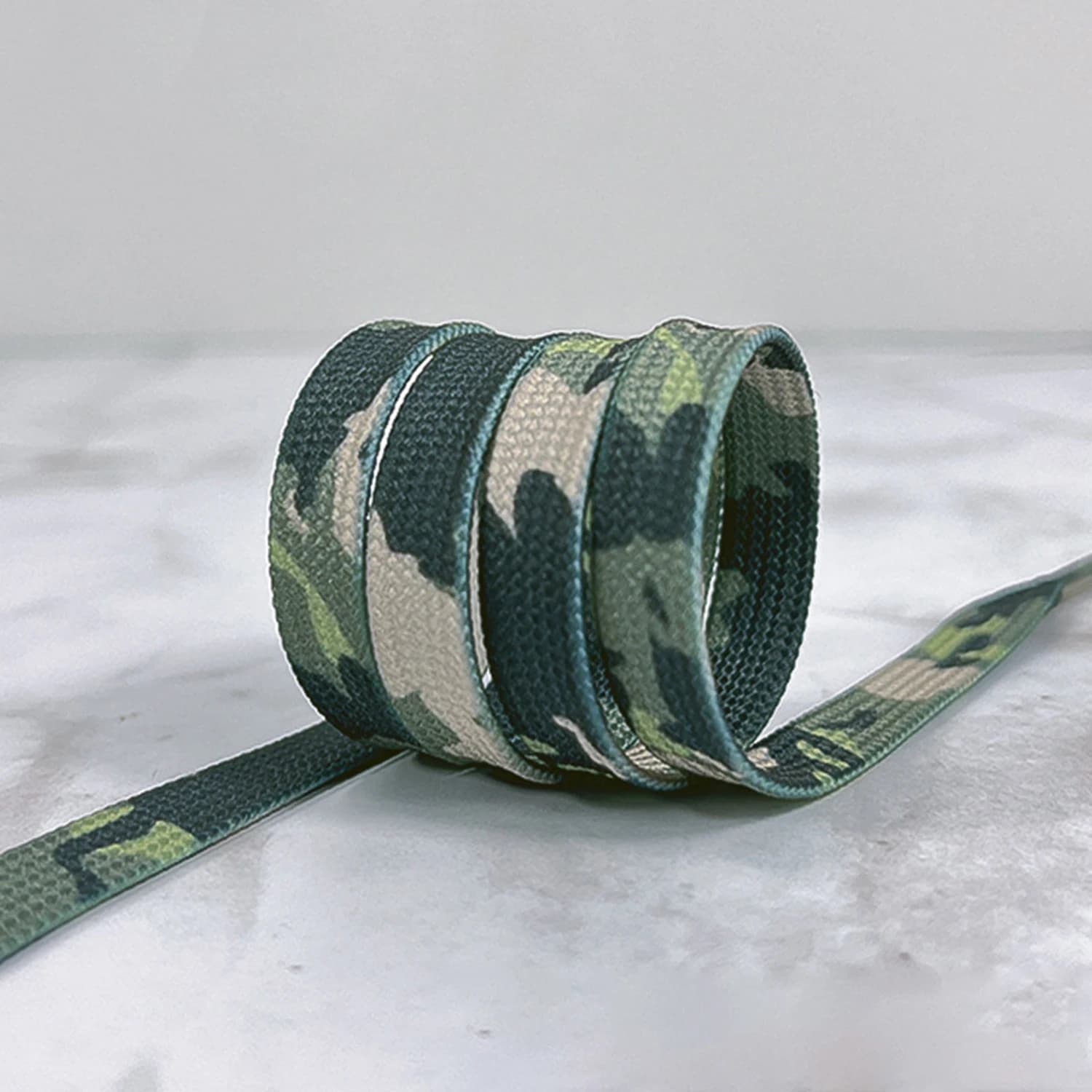 Lacci delle scarpe verde militare da 140cm scarpe da allenamento militari mimetiche ovali piatte stivali da ginnastica casual in tela