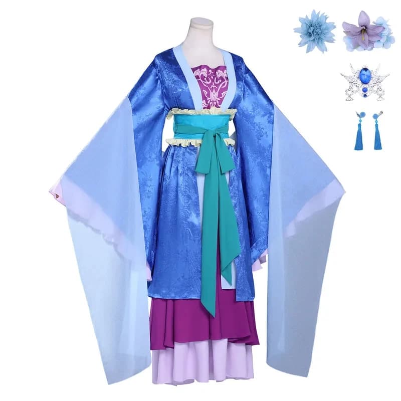 5;e,8\v,5/Lihua Cosplay Costume Traditional Chinese Emperor Consort Dress Wig Full Set Rifa Hanfu Styler;5'b\7,k/
