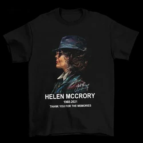 Magliette da golf da uomo Helen Mccrory 1968-2021