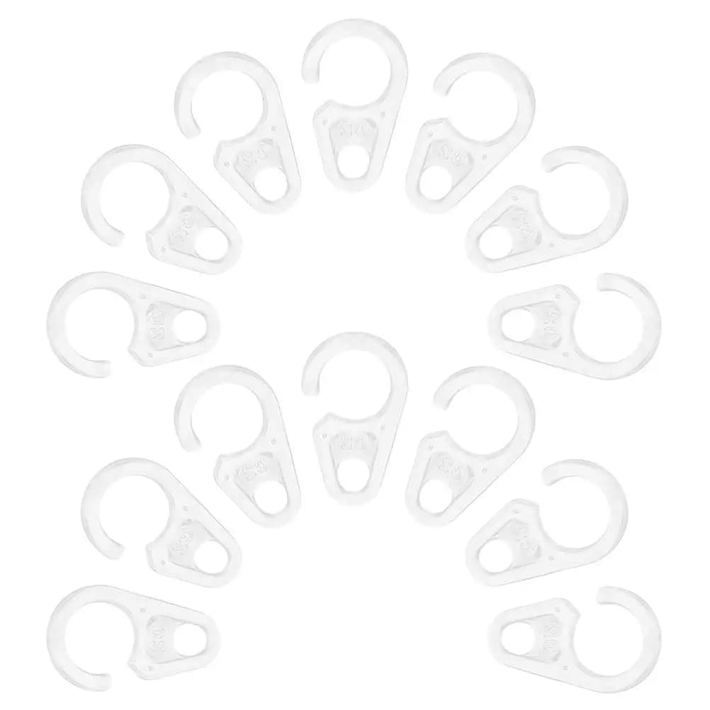 100 Pieces Hooks for Plastic Curtains, Invisible Fluid Scoring Design, Compatible with Rings in Wood and Iron
