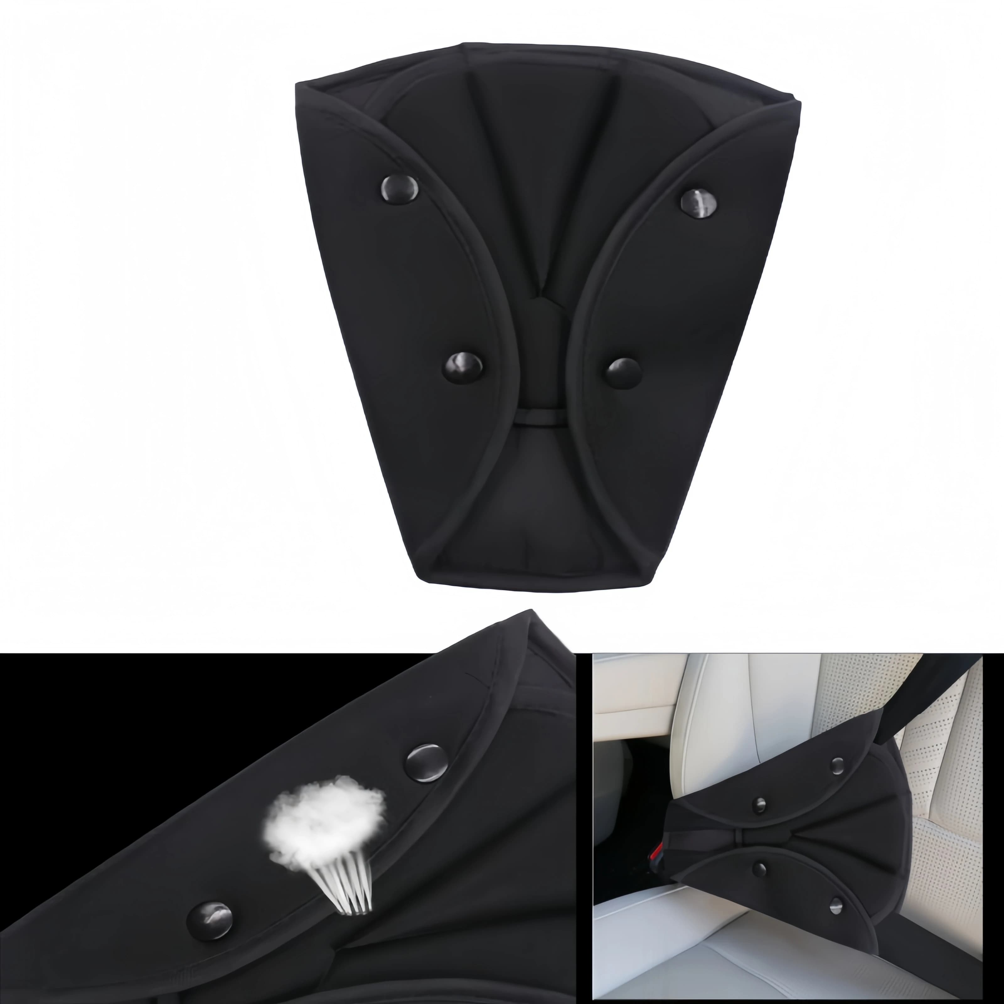 Regulator Safety Car Belt for Children, Triangular Fixer Anti-Closing, Body Protection, Soft and Comfortable Strap, Accessories Guide