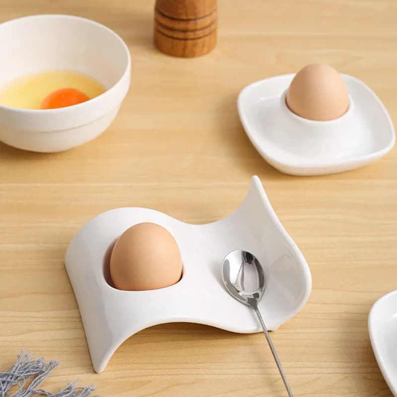 Portauova creativo antiscottatura, portauova in ceramica, tazza per uova per la casa, gadget da cucina e accessori