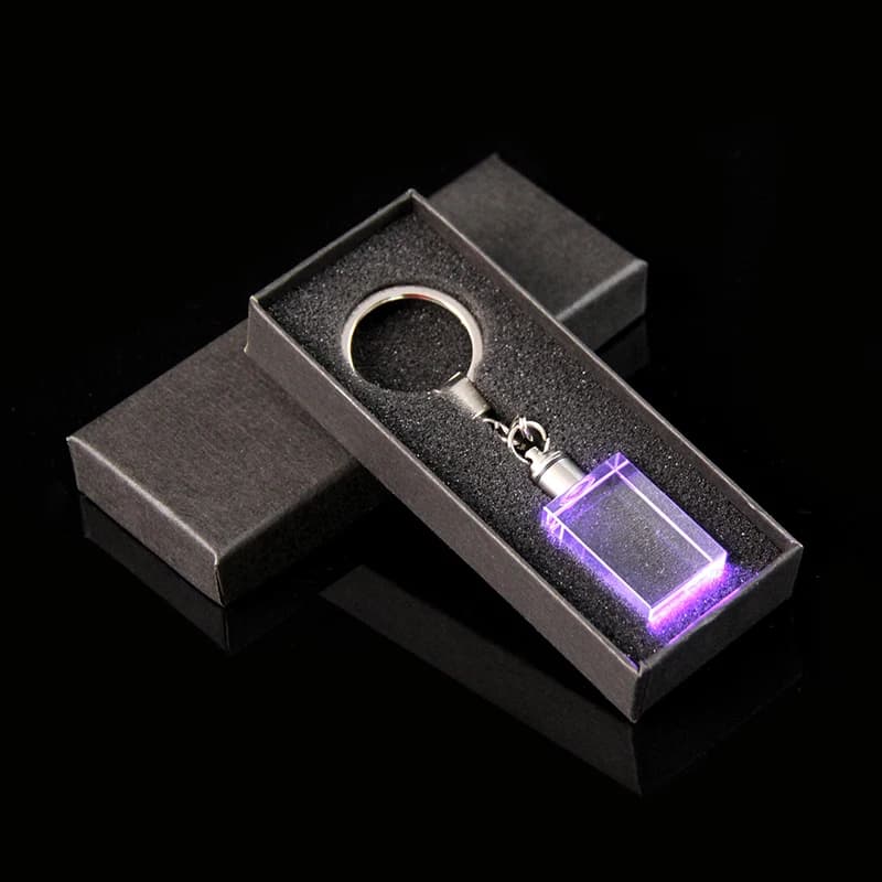 XTOOL Wholesale Square Heart Round Octagonal Blank K9 Shining Crystal Keychain for 3D Laser Engraving Crystal Pendants Ornaments