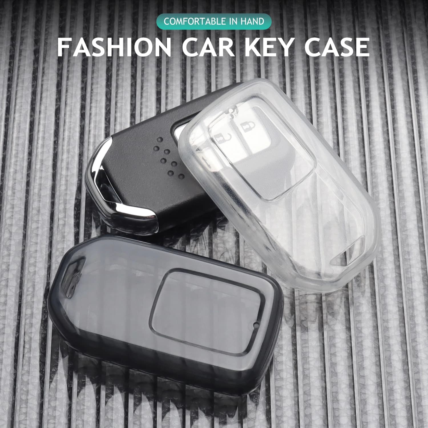 Custodia per chiave remota per auto in TPU morbido trasparente per Honda Accord Civic CRV Pilot Ridgeline Odyssey Passport Chiave remota intelligente