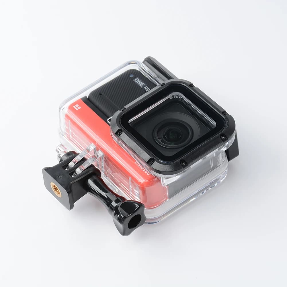 Custodia Protettiva Impermeabile per Immersioni, Accessori Subacquei, Supporto per Snorkeling fino a 60m per Action Camera Insta360 One RS 4K