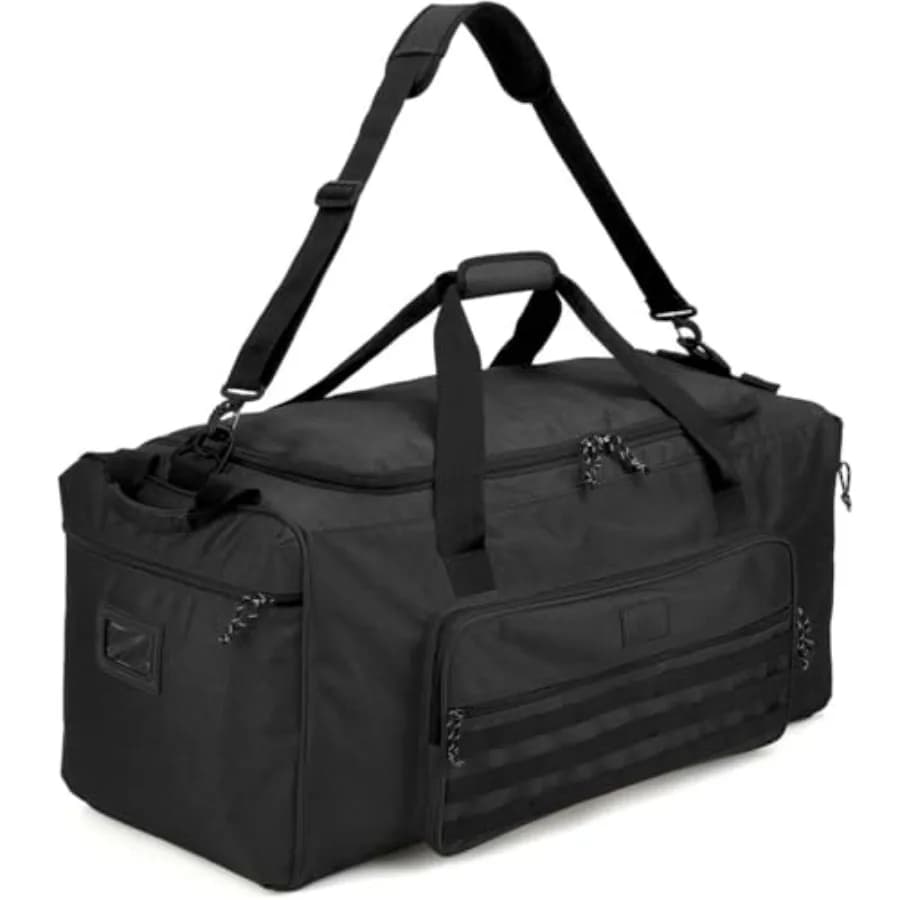 Borsa da Palestra Extra Large 120L per Uomo e Donna con Scomparto per Scarpe, Borsone Sportivo Tattico Resistente per Calcio e Baseball