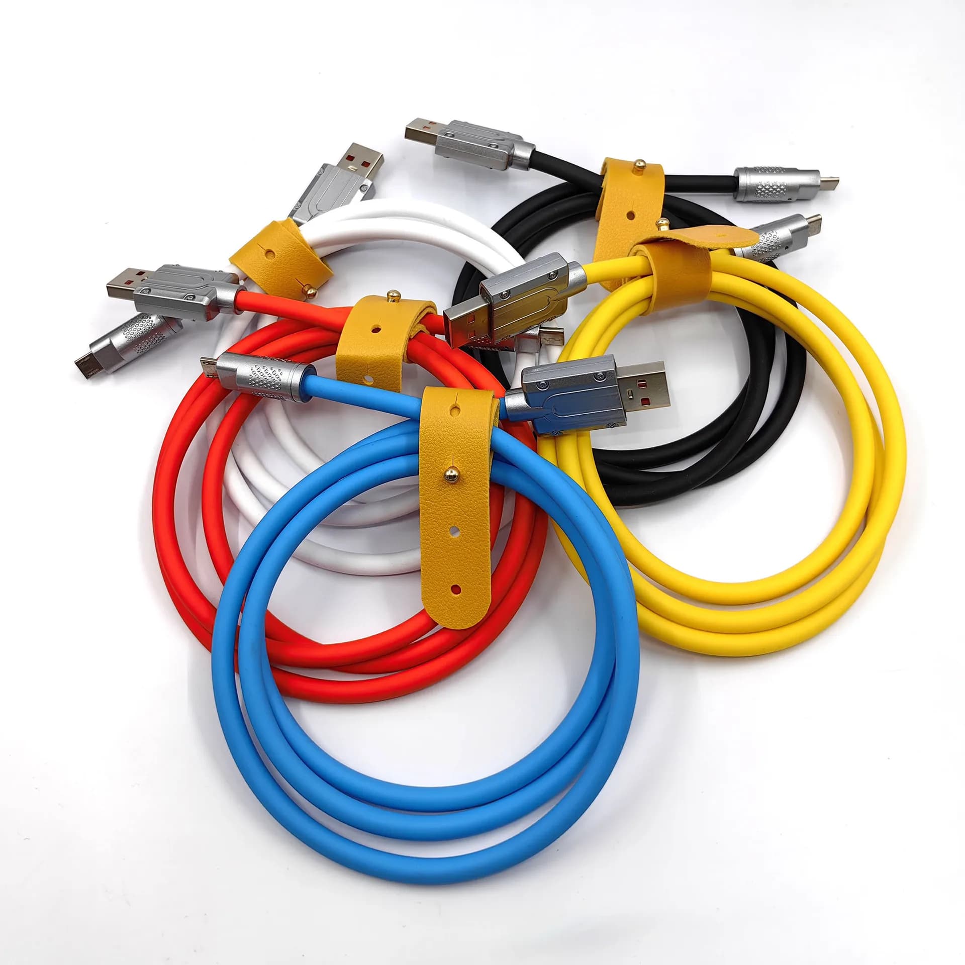 Cavo Dati USB Type-C in Silicone Liquido OD 6.0 120W 6A per Ricarica Super Veloce