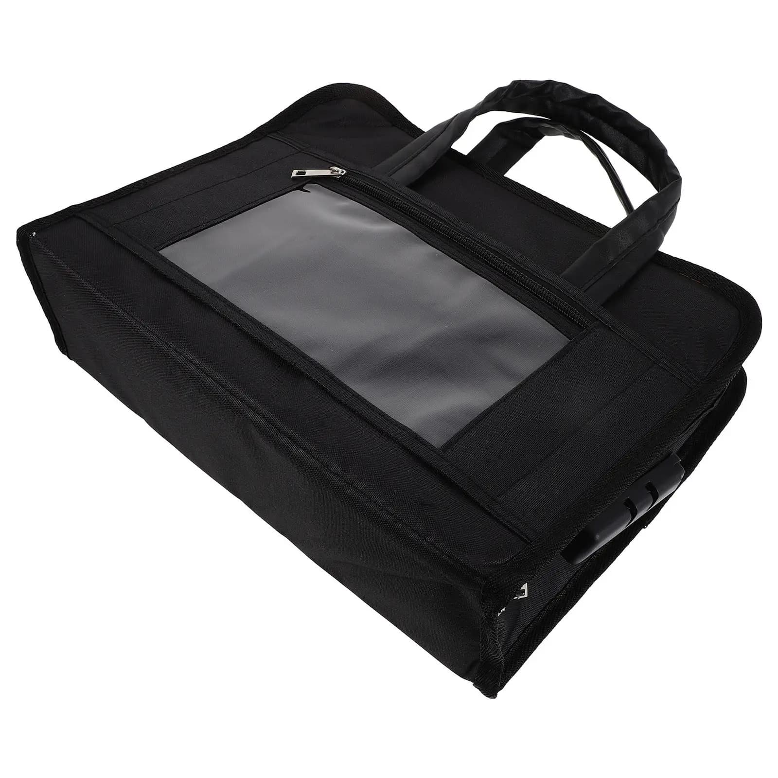 Oxford Document Tote Bag Locking Tote Bag Portable File Folder Organizer Password Combination Lock Briefcase Laptop Carrier