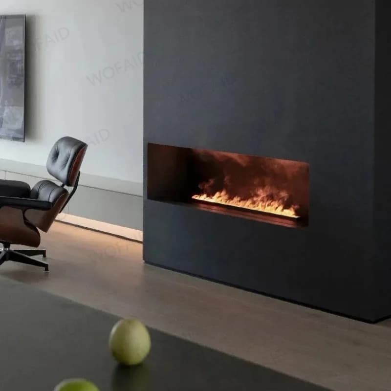 【Caldo】 Camino con atomizzazione dell'acqua 3D Fiamma monocromatica Umidificatore per interni Decorazione Firepla a vapore d'acqua con telecomando intelligente