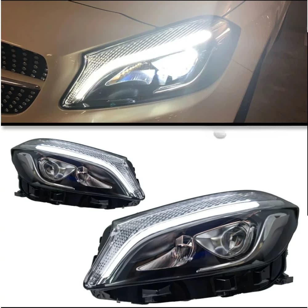 Upgrade Headlight For Mercedes-Benz A Class W176 LED Headlight 2013-2018 W176 A180 A200 A45 Projector Lens DRL Plug And Play