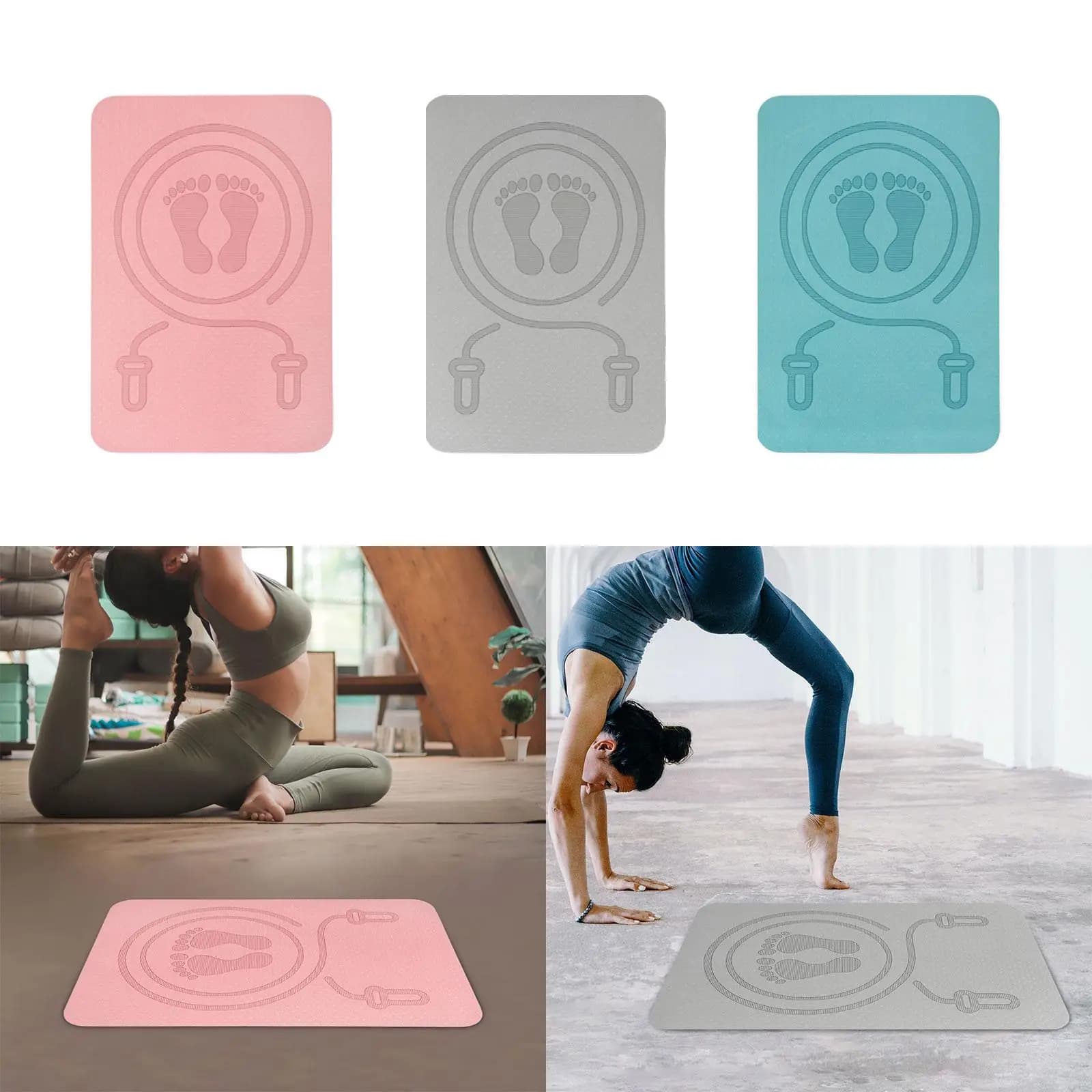 Tappetino per corda per saltare Tappetino per esercizi fitness Protezione per il pavimento Tappetino per allenamento con isolamento acustico