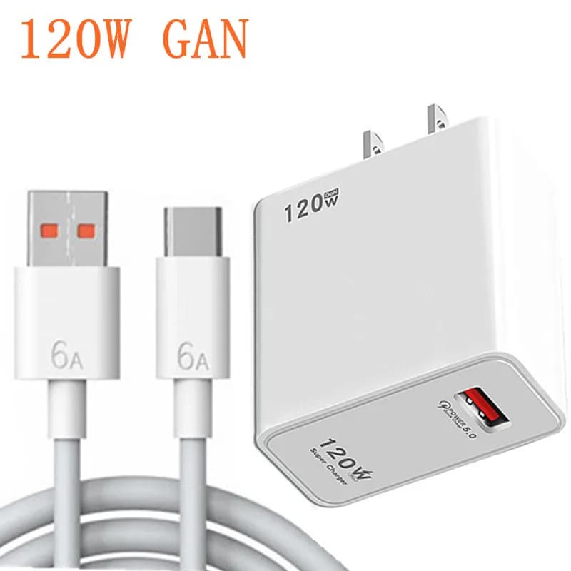 120W GaN Charger Desktop Laptop Fast Charge QC5.0 adattatore di ricarica per iPhone 14 13 12 Pro Max caricatore del telefono Xiaomi Samsung poco