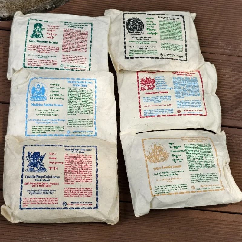 150g Nepal Natural Incense Powder Temple Worship/Study Rooms Meditation Hotel Lobbies Promotes Sleep Removes Odors Purifies Air
