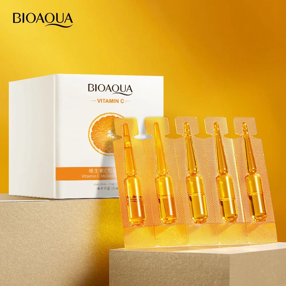 20 pcs BIOAQUA Serum Vitamin C Hydrating Refreshing Sprinkler Nutrient Anti-aging Face Essence Products For Face Skin Care