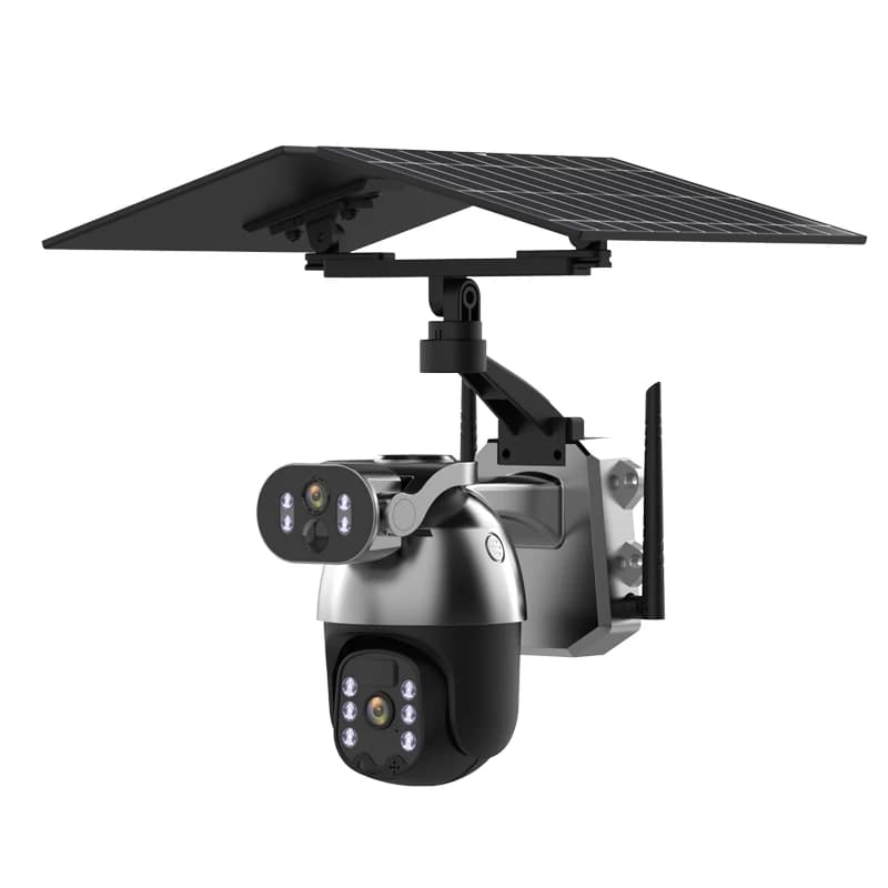 SZGOING Telecamera di sicurezza esterna a doppio obiettivo da 6 MP Wireless Wifi 4G Visione notturna GSM Sim Card PTZ Sensore CMOS CCTV IP ad energia solare