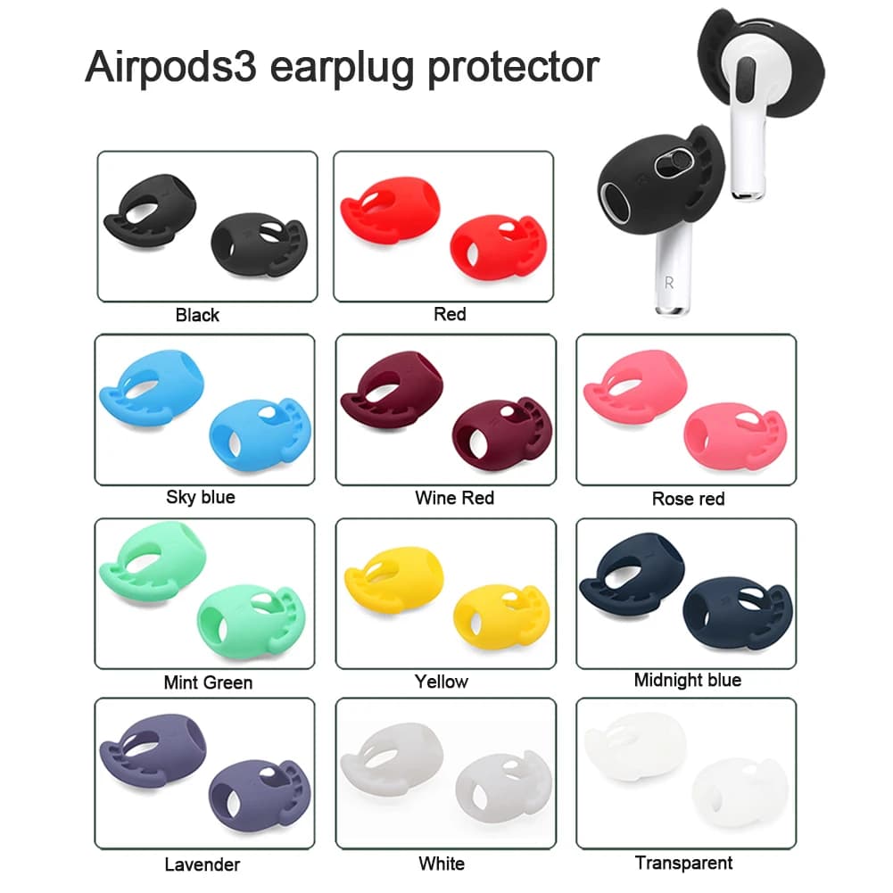 Wireless Earphones Ear Caps for AirPods 3 Bluetooth-compatible Wireless Earbuds Eartips Earphones Ear Covers
