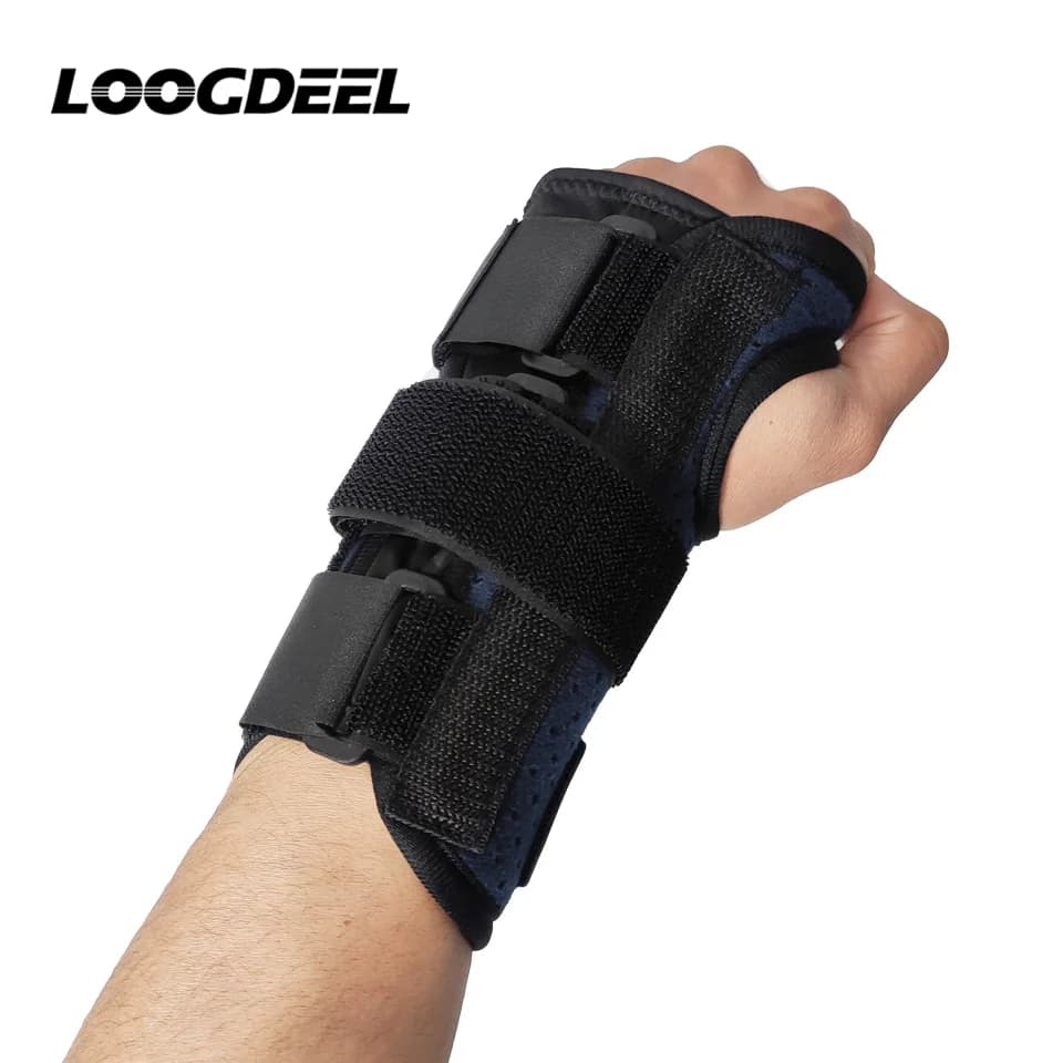 LOOGDEEL 1PCS Traspirante Distorsione Avambraccio Stecca Protezione per il Polso Palestra Crossfit Carpiano Tunnel Polsino Supporto per il Polso Brace Strap