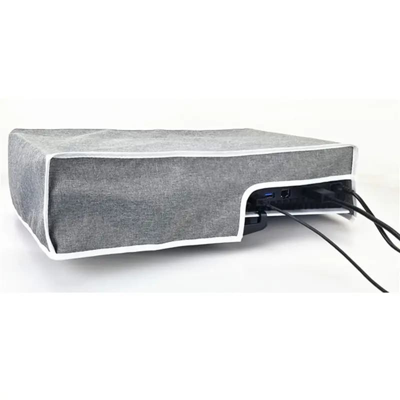 A33T 2X Horizontal Dust Proof Cover for PS5 Console, Protective Case Gaming Accessories Gray