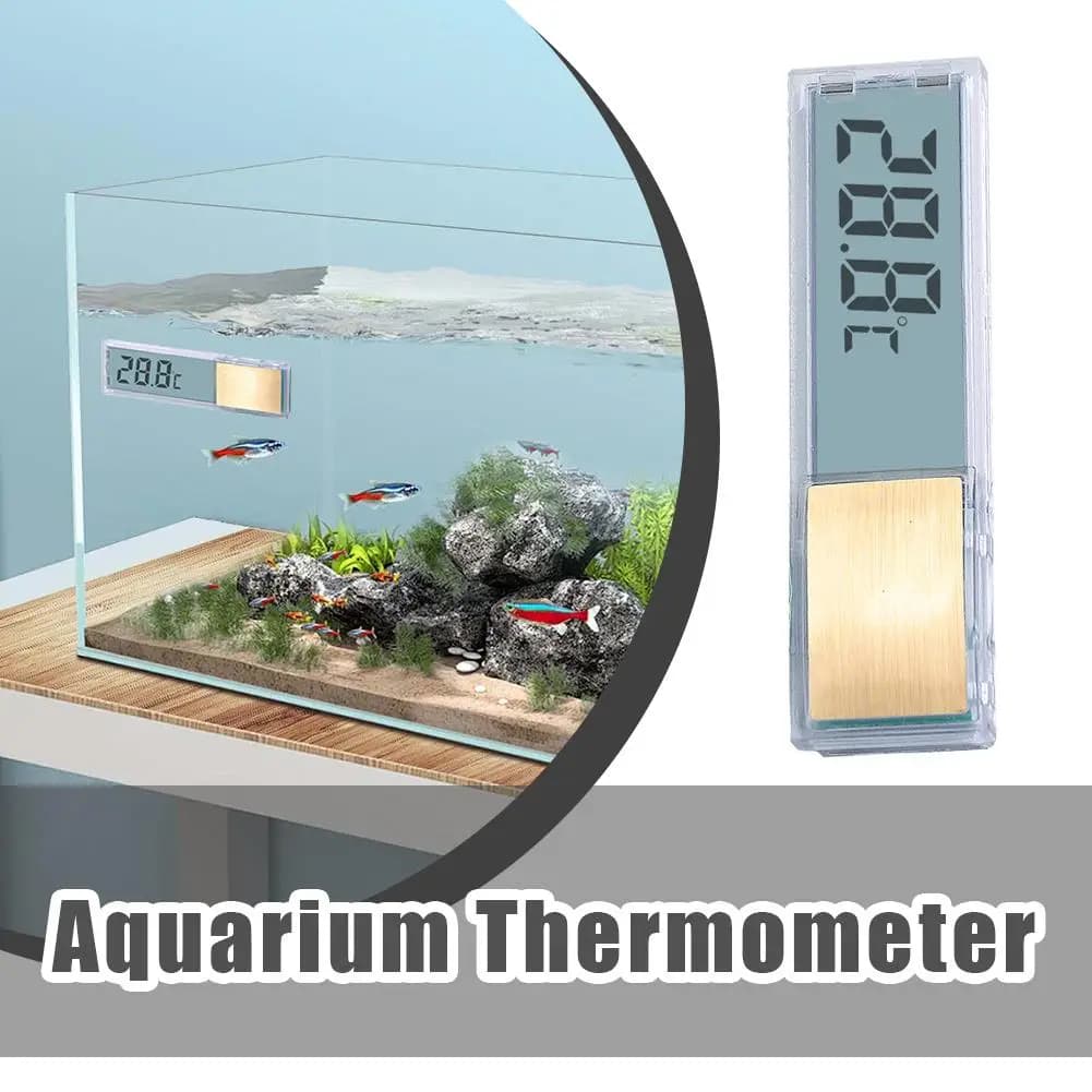 1/2/3/5pcs Termometro per acquario 3D Digitale LED Termometro elettronico per acquario Pesce Tartaruga Misuratore di temperatura Accessori per acquari