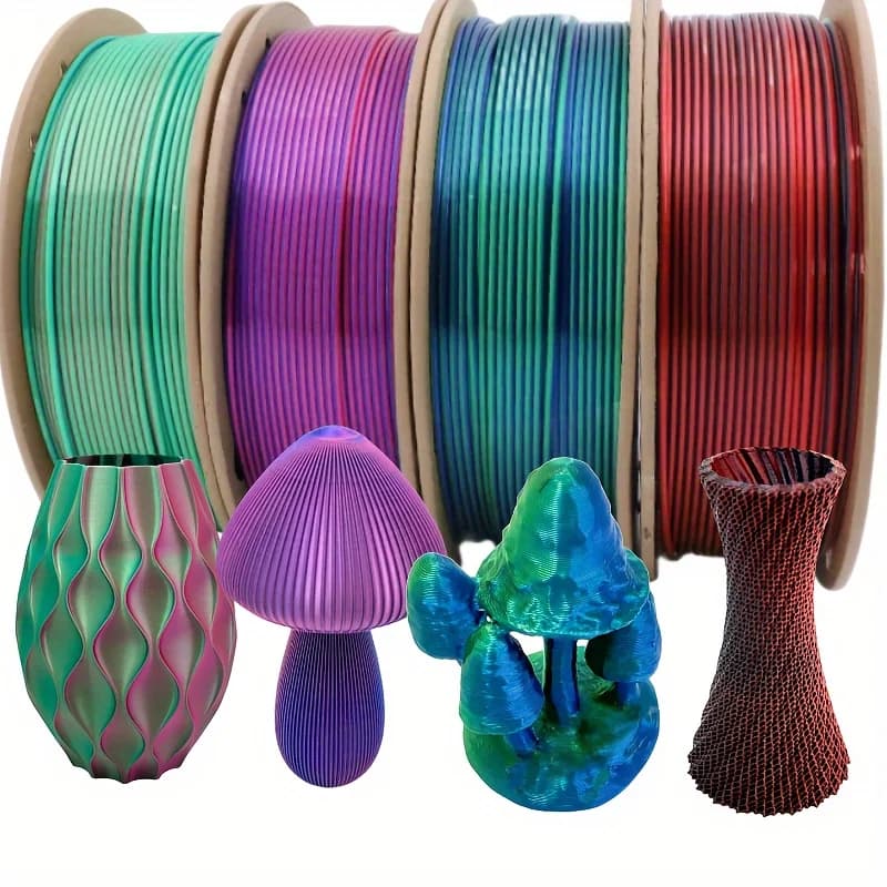 3D printer filament package, PLA 1.75 mm filament, 3D printing filament 250 gX 4 coils, total 1 kg, precision size +/- 0.03 mm