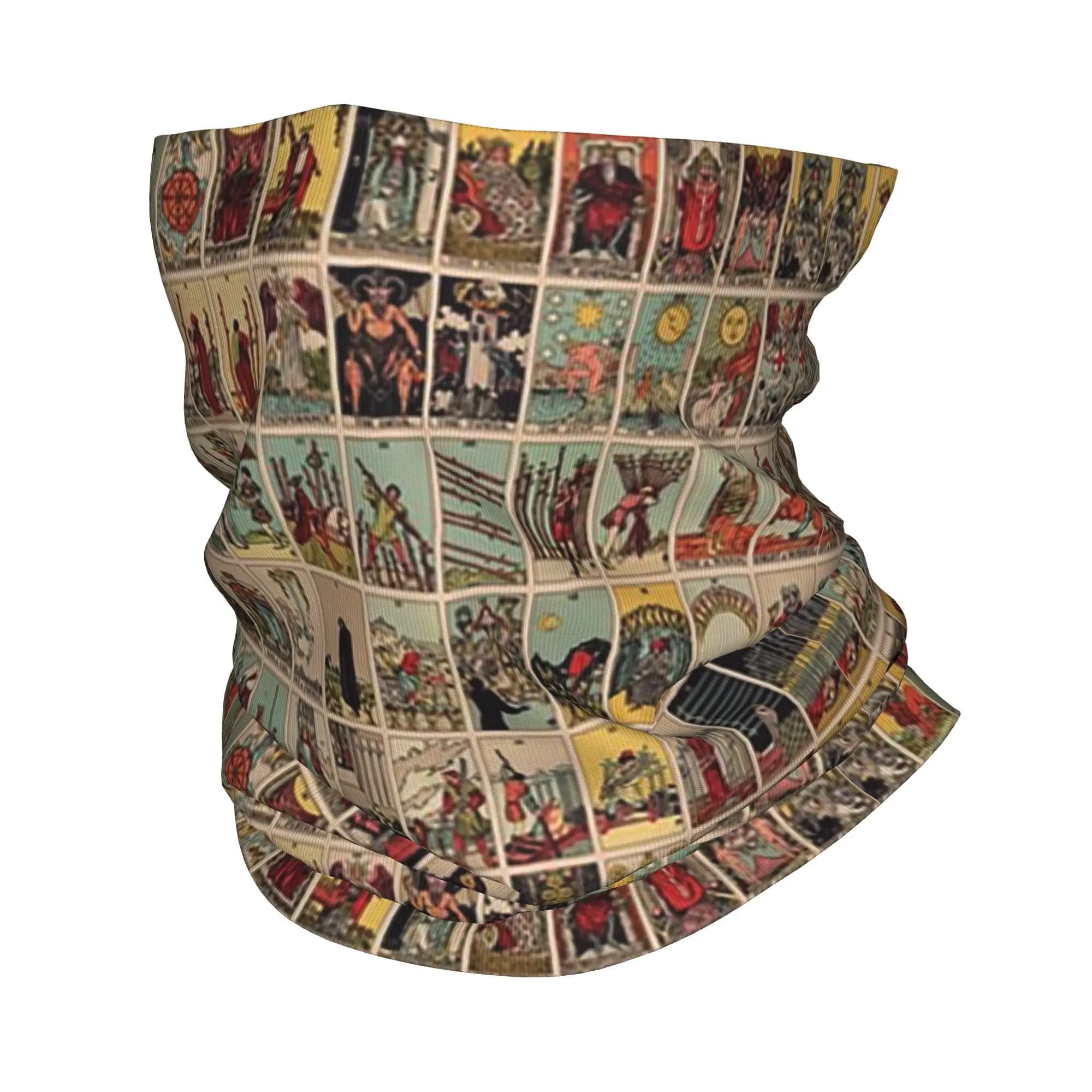 Bandana con motivo Tarot Cards Rider Waite, copricollo, sciarpa stampata, copricapo multifunzione, sport all'aria aperta, unisex, per adulti