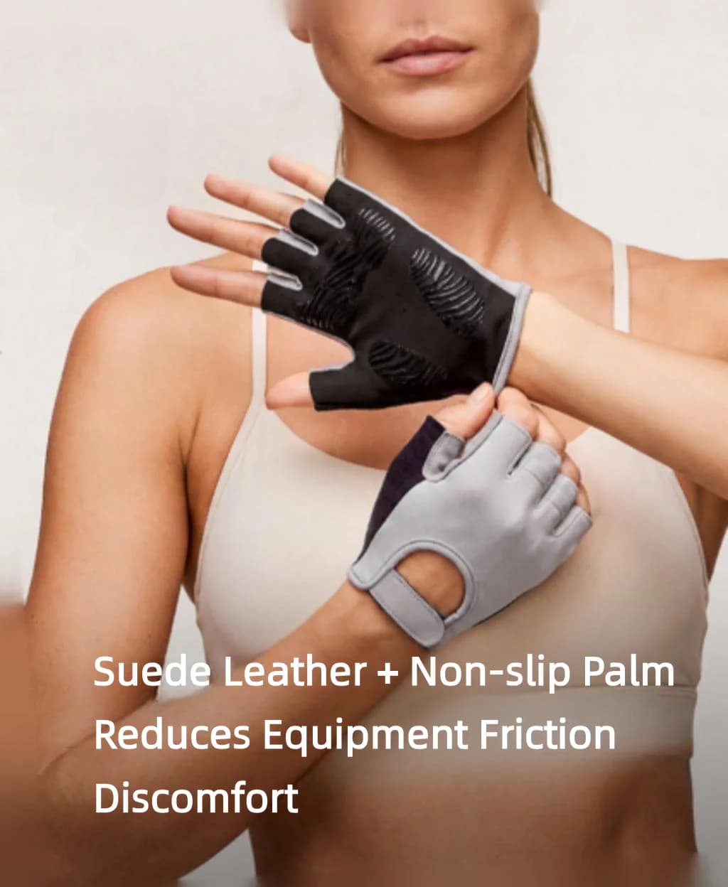 1Pair Workout Anti-Slip Gloves for Women Men, Breathable Adjustable Strap Gym Gloves for Weightlifting Cycling Gym Accessories