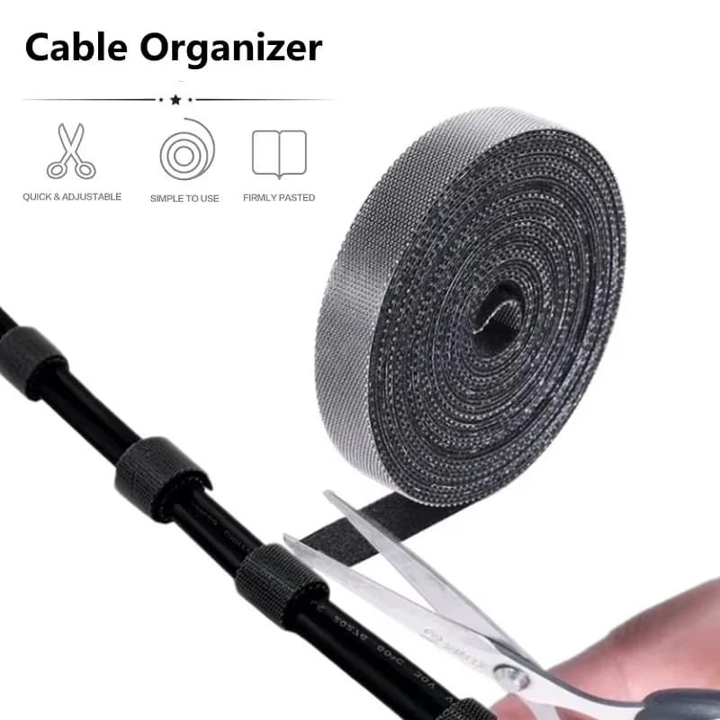 1-5m Cable Organizer Tie Reusable Cable Protecto Cable Management For Phone Mouse Earphone Data Wire Holder Protection Organizer
