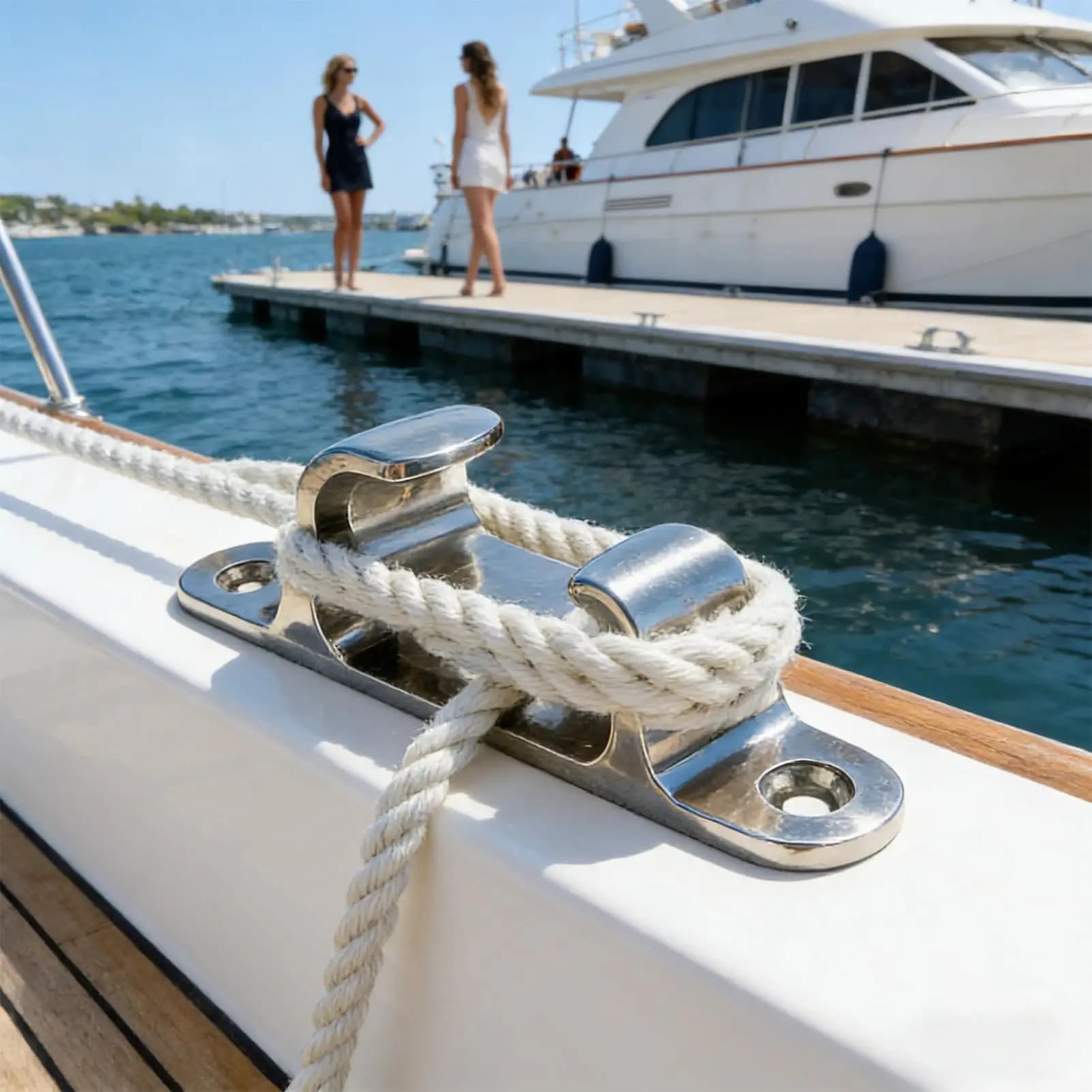 Cune di ormeggio in acciaio inossidabile per barche, guide per fune marina, Bitte di ormeggio in acciaio inossidabile per prua, per yacht, imbarcazioni, ormeggio offshore