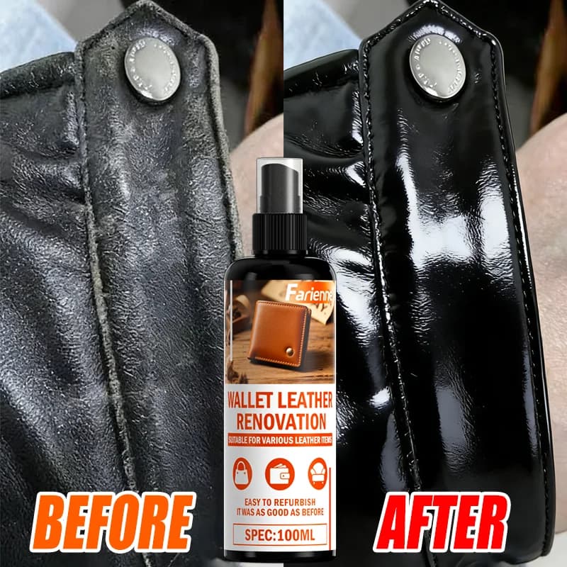 Farienne Spray per la Cura della Pelle 100ml, Soluzione Universale per Portafogli, Scarpe, Divani, Borse - Riparazione Facile per una Lucentezza Duratura