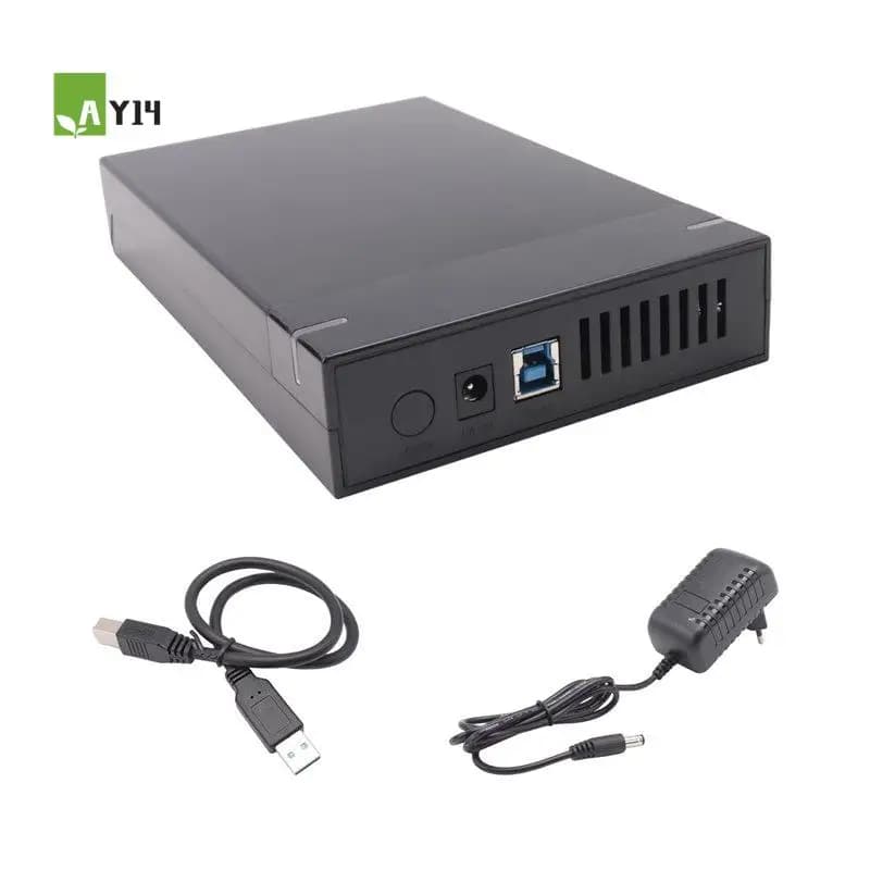 AY14 - Case per HDD SATA a USB 3.0, Adattatore Esterno per Disco Rigido, Box per SSD da 3.5 Pollici, Supporta HDD fino a 10TB per PC e Laptop