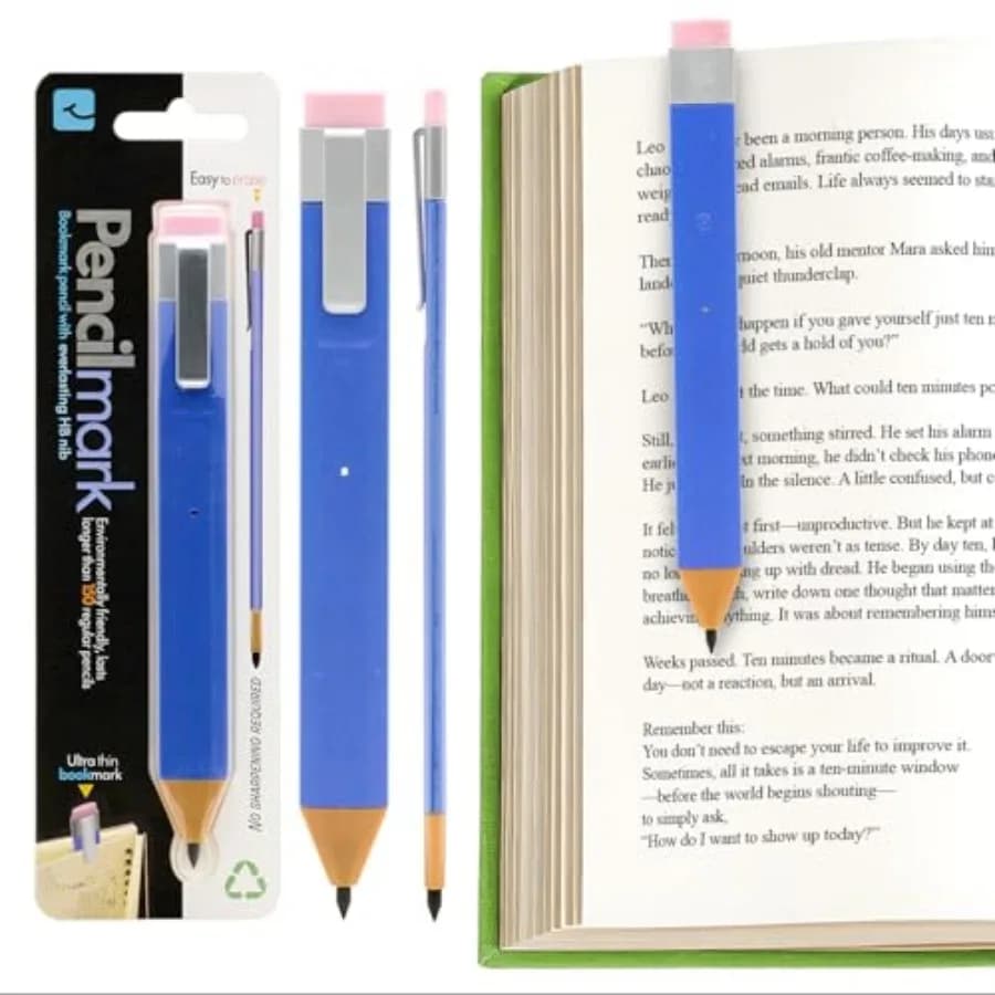 Pencil Bookmark, Page Marker and Pencil for Journal Notebook and Planner, Pencilmark Reading and Writing Accessory for Making B