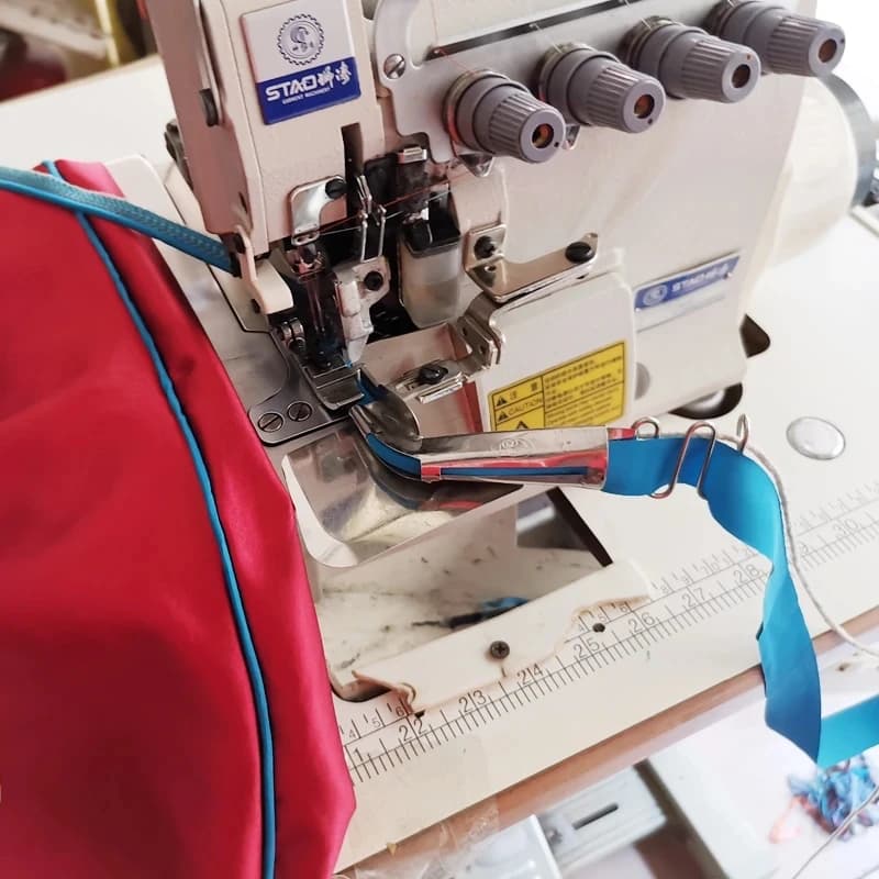 Wire Ribbon Collector Cable Piping Folder for Cables for Industrial Overlock Sewing Machines Rolling Corda