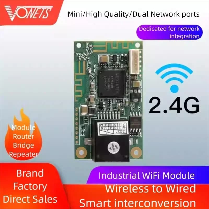 VONETS VM300-H WiFi to Wired Module Bridge Repeater Mini Router Receiver Transmitter Integrated DIY Industrial Network devices