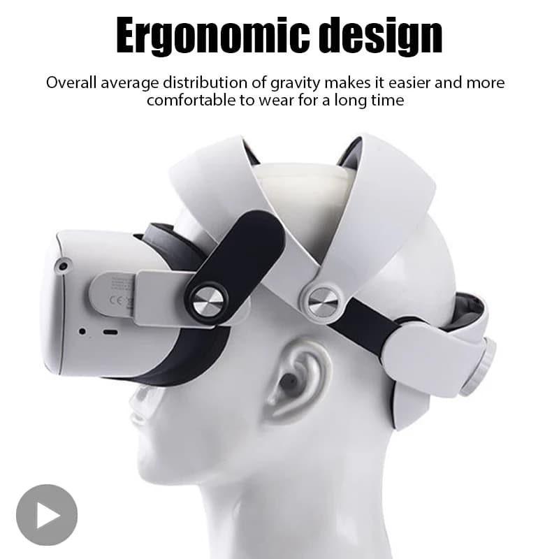 Headband Head Strap Holder For Meta Quest 2 Quest2 Virtual Reality VR Glasses Helmet Headset Game Accessories Gaming Adjustable