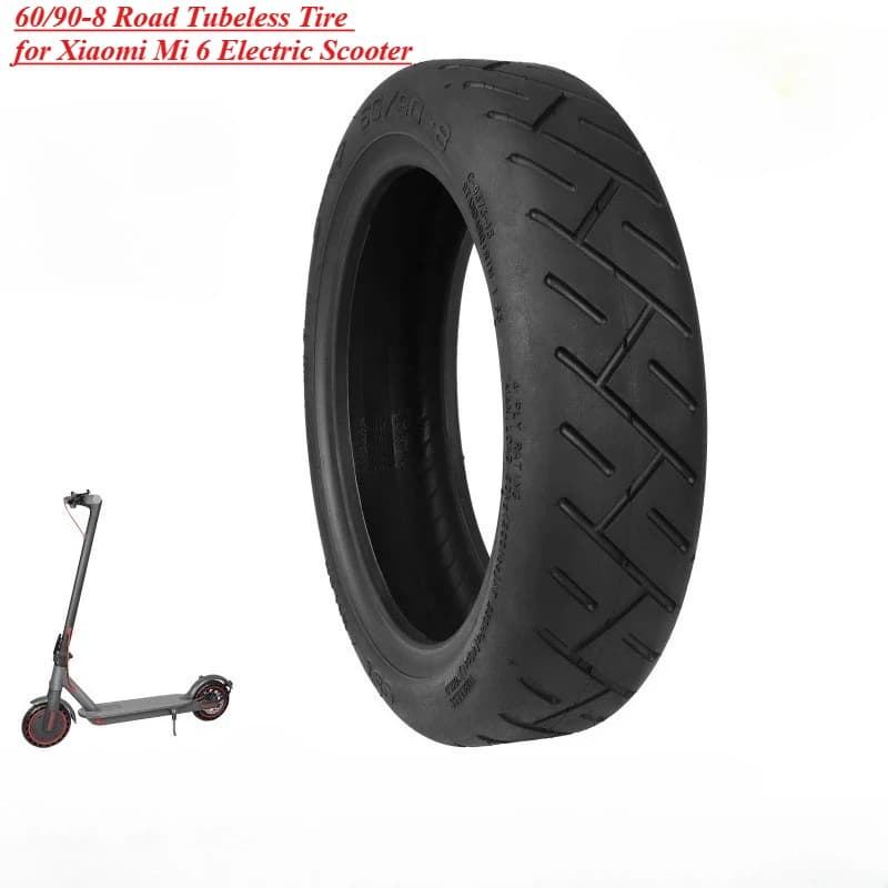 Pneumatico Tubeless 60/90-8 per Monopattino Elettrico Xiaomi Mi 6, Gomma Sottovuoto CST da 8 Pollici, Ricambio Diretto