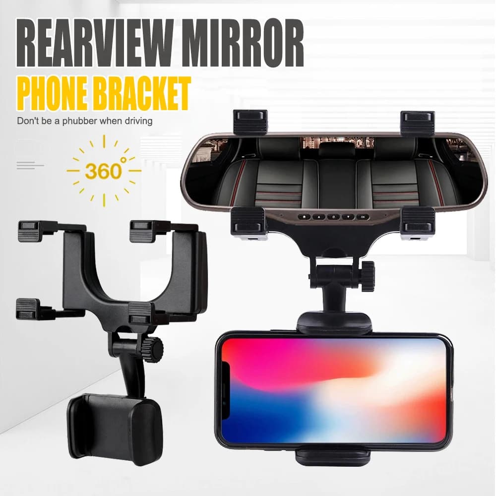 New rearview mirror holder for car phone bracket for car GPS navigation support for phone adjustment folding car accessories