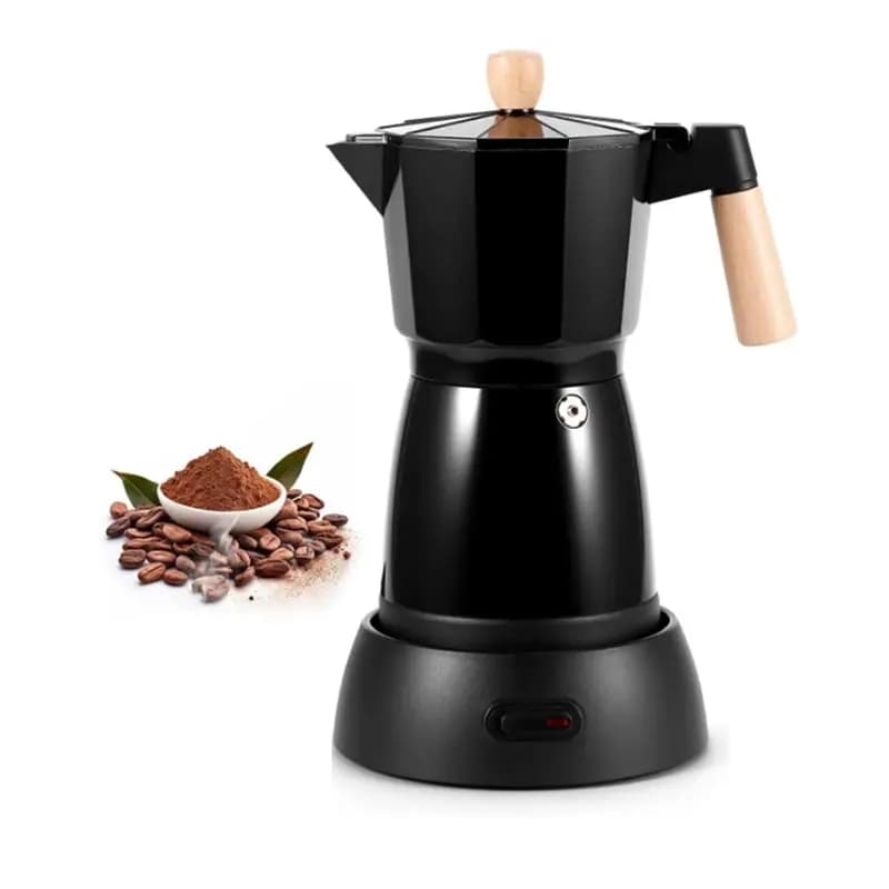 FORC-Caffettiera Elettrica 6 Tazze, Macchina per Espresso, Caffettiera Stile Italiano con Spina EU