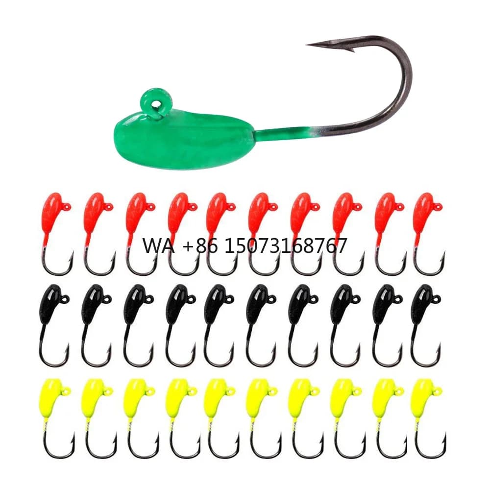 Wholesale Jig Hook for Ice Fishing Ami for Salt Water Fishing and Freshwater Jig Heads Amo for Equipment Accessories