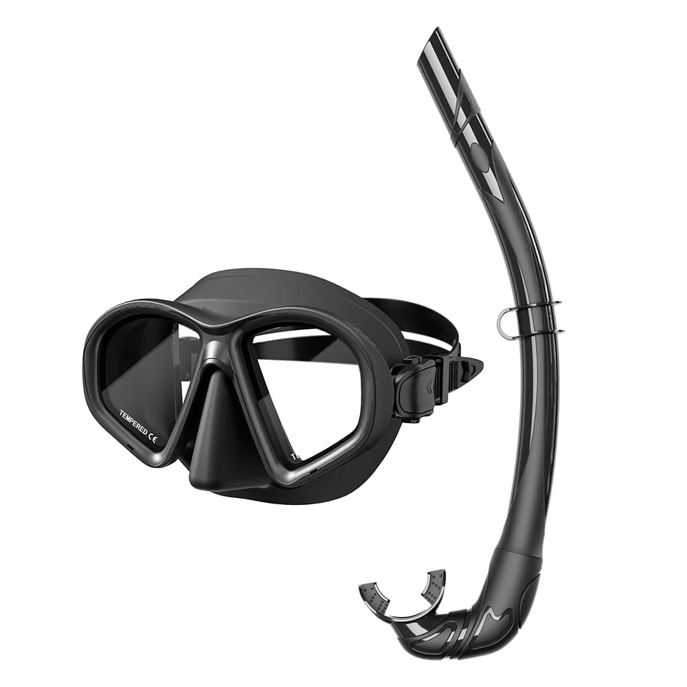 Customized Hot Factory Low Volume Snorkeling and Snorkeling Mask Set for Adult Tempered Glass Diving Masks