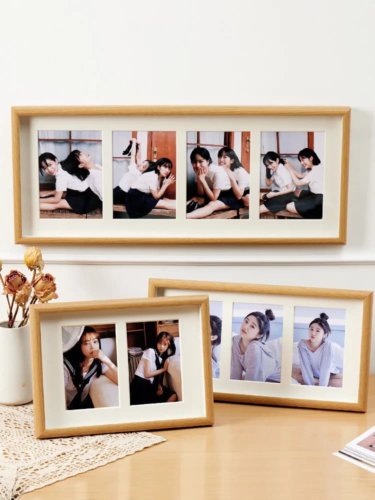 Cornice Portafoto Creativa Multipla per Matrimoni e Coppie, Cornice da Parete da 6 Pollici, Combinazione a Quattro Griglie