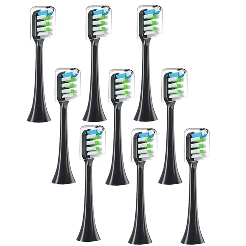 TFORU-9PCS Replacement heads for electric toothbrush SOOCAS V1 V2 X3U X5 D2 D3 SOOCARE Sonic electric toothbrush head with soft bristles