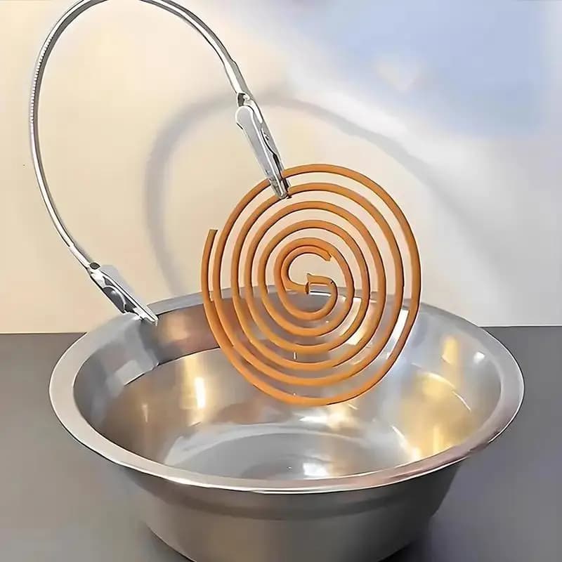 1pc in metallo a doppia estremità Mosquito Coil Clip Interruttore di incenso Stand Coil Rack PhotoFold Porta etichette Organizzatore multifunzione
