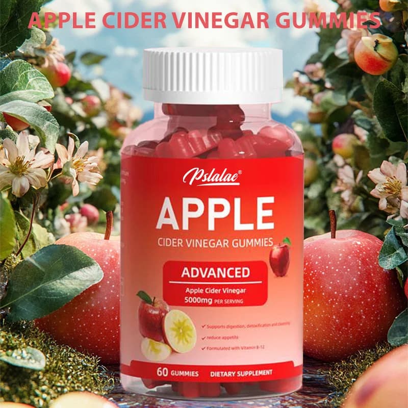 Gommose Candy at Apple Aceto - 60 Gommose, with Vitamin B12, B9, Adding Collagen, for Detox, Purification, Digestion and Metabolism, Non-GMO