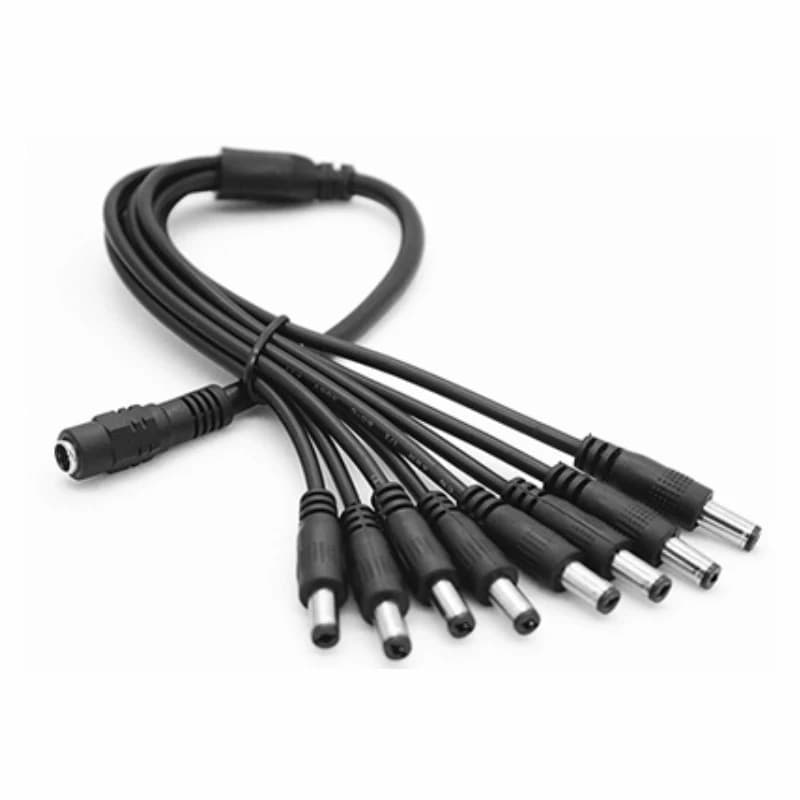5.5x2.1mm 1 Femmina a 2 4 8 Maschio DC Power Splitter Spina Adattatore Cavo 12V Per CCTV Accessori Per Telecamere di Sicurezza Domestica DVR LED
