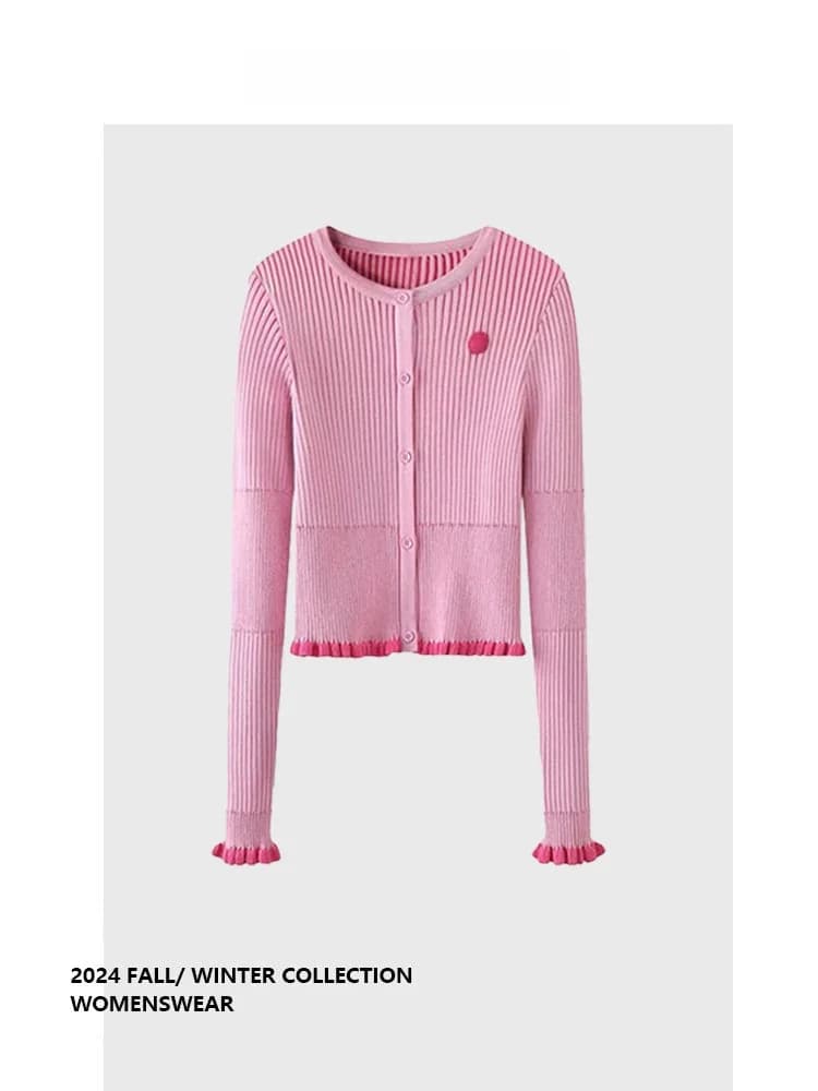 Maglione in maglia a doppia curvatura Forever 21, casual e versatile, nuovo design per l'inizio dell'autunno, top base da donna.