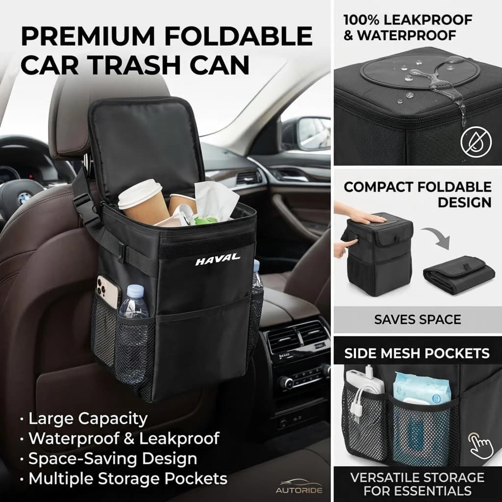 Car trash can storage bag Removable portable vehicle storage bag For Haval H6 JOLION HEV H3H2 F7 X H9 H5 M4 Great Wall Poer GWM