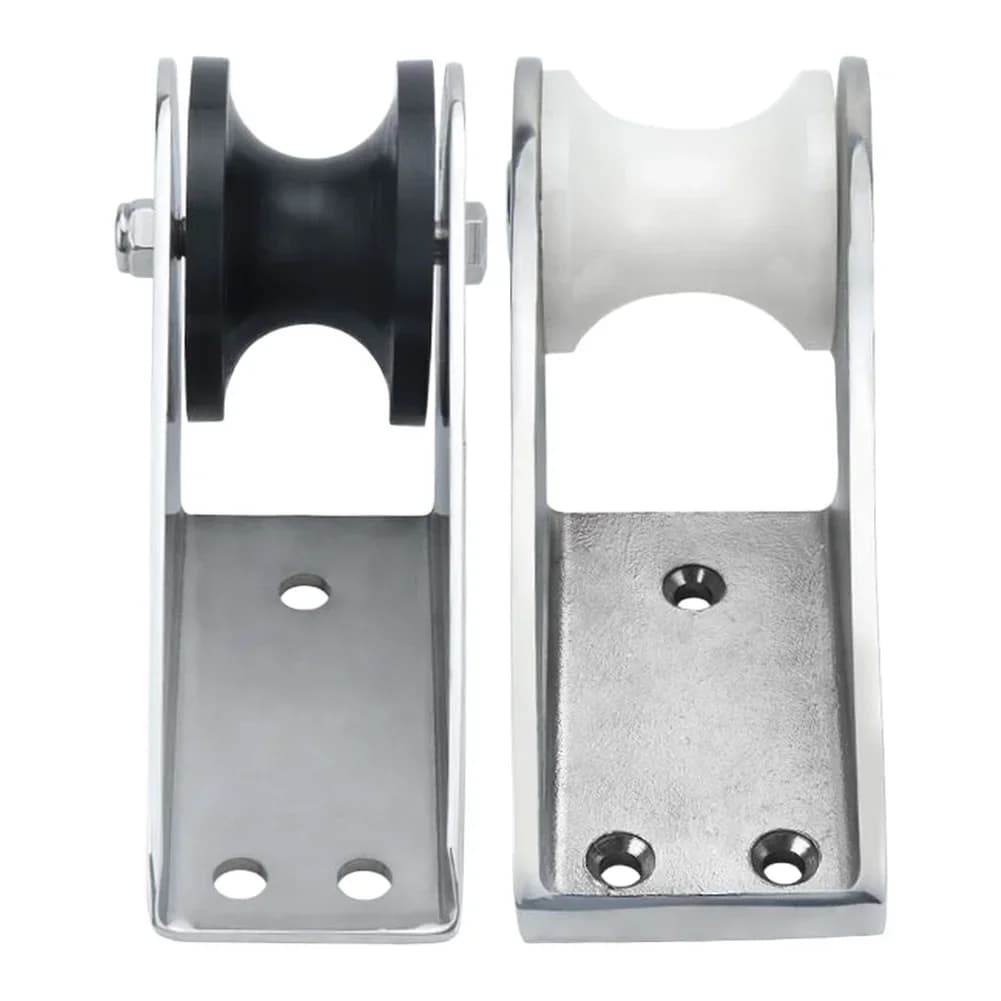 Marine Anchor Bracket in 316 Stainless Steel with Roller Chain Guide for Boat Yacht Installation 18.2x9.95x11cm